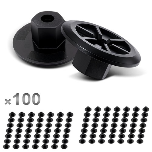 100x fastening clips - 100x, for